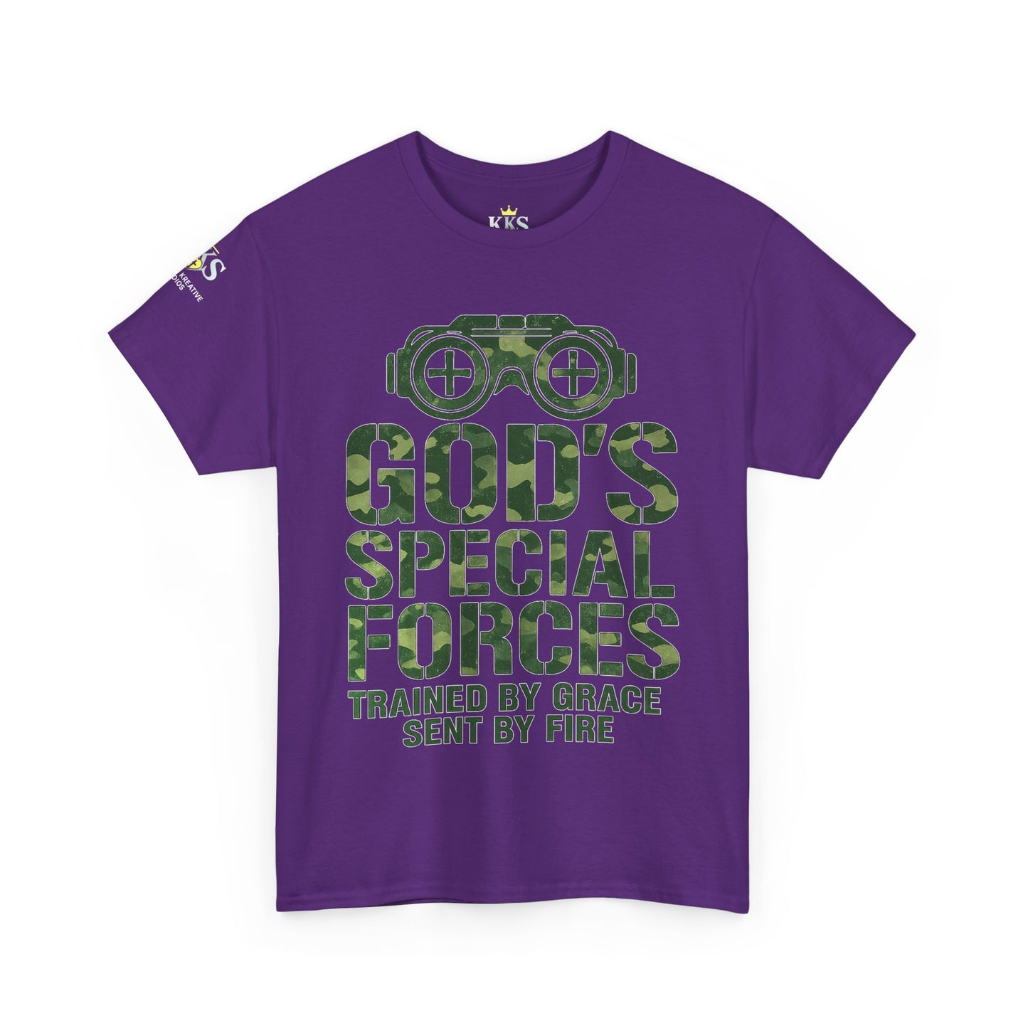 Faith-Inspired Heavy Cotton Tee, God’s Special Forces Tee, Inspirational T-Shirt, Christian Apparel, Casual Faith Wear