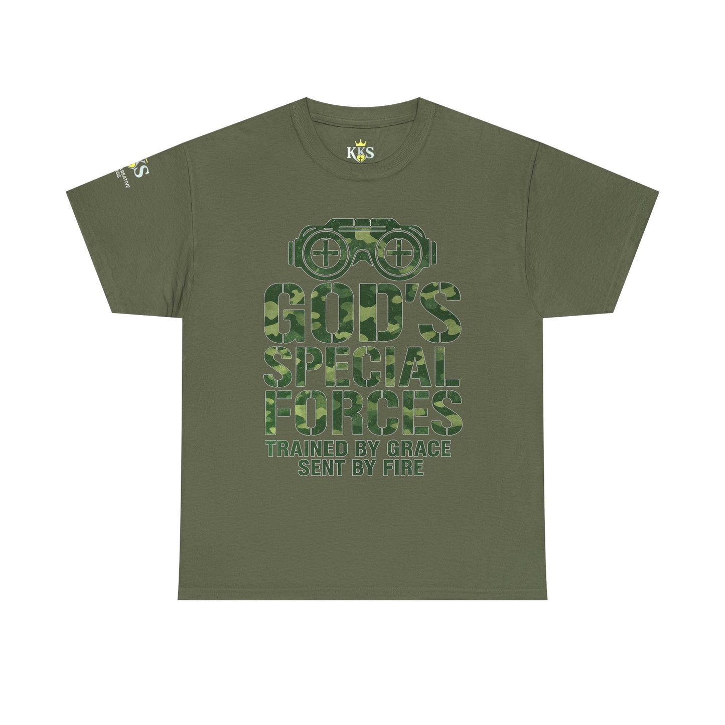 Faith-Inspired Heavy Cotton Tee, God’s Special Forces Tee, Inspirational T-Shirt, Christian Apparel, Casual Faith Wear