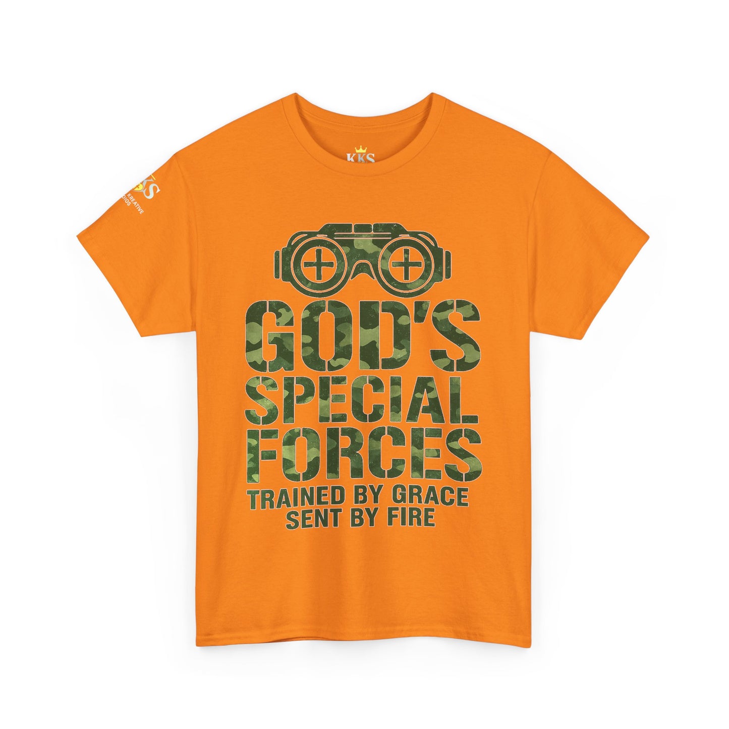 Faith-Inspired Heavy Cotton Tee, God’s Special Forces Tee, Inspirational T-Shirt, Christian Apparel, Casual Faith Wear