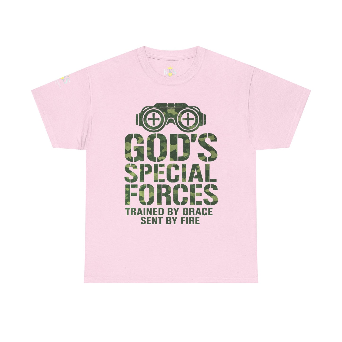 Faith-Inspired Heavy Cotton Tee, God’s Special Forces Tee, Inspirational T-Shirt, Christian Apparel, Casual Faith Wear