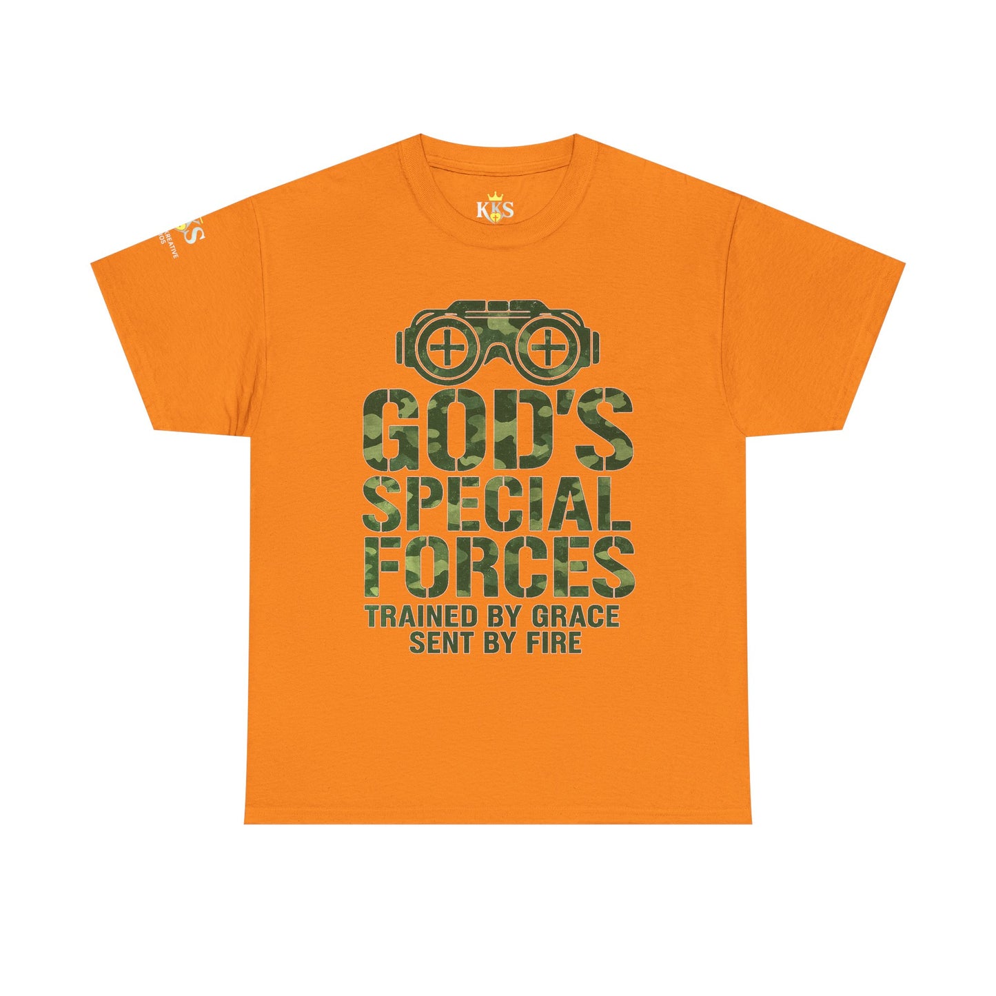 Faith-Inspired Heavy Cotton Tee, God’s Special Forces Tee, Inspirational T-Shirt, Christian Apparel, Casual Faith Wear