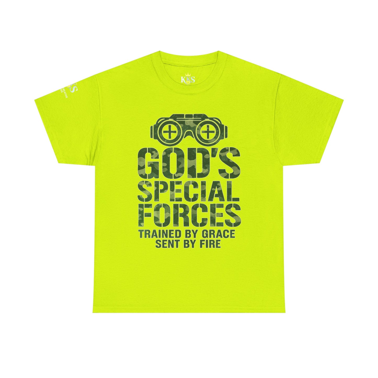 Faith-Inspired Heavy Cotton Tee, God’s Special Forces Tee, Inspirational T-Shirt, Christian Apparel, Casual Faith Wear