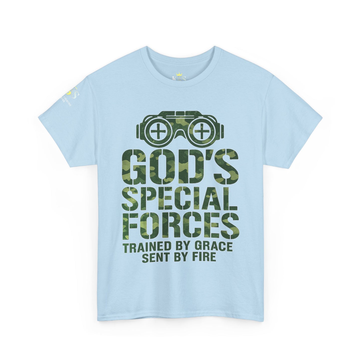 Faith-Inspired Heavy Cotton Tee, God’s Special Forces Tee, Inspirational T-Shirt, Christian Apparel, Casual Faith Wear