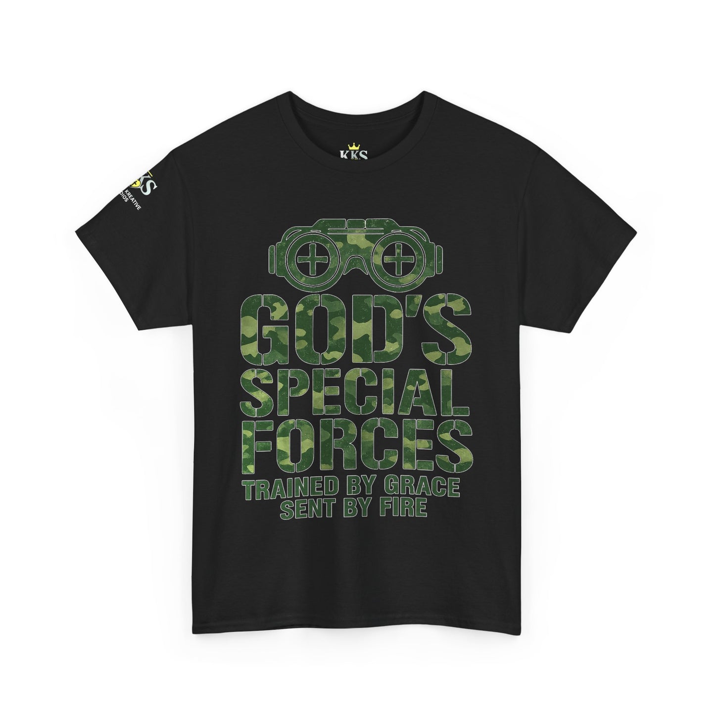 Faith-Inspired Heavy Cotton Tee, God’s Special Forces Tee, Inspirational T-Shirt, Christian Apparel, Casual Faith Wear