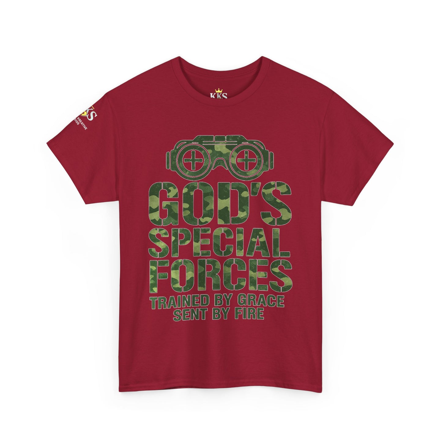Faith-Inspired Heavy Cotton Tee, God’s Special Forces Tee, Inspirational T-Shirt, Christian Apparel, Casual Faith Wear