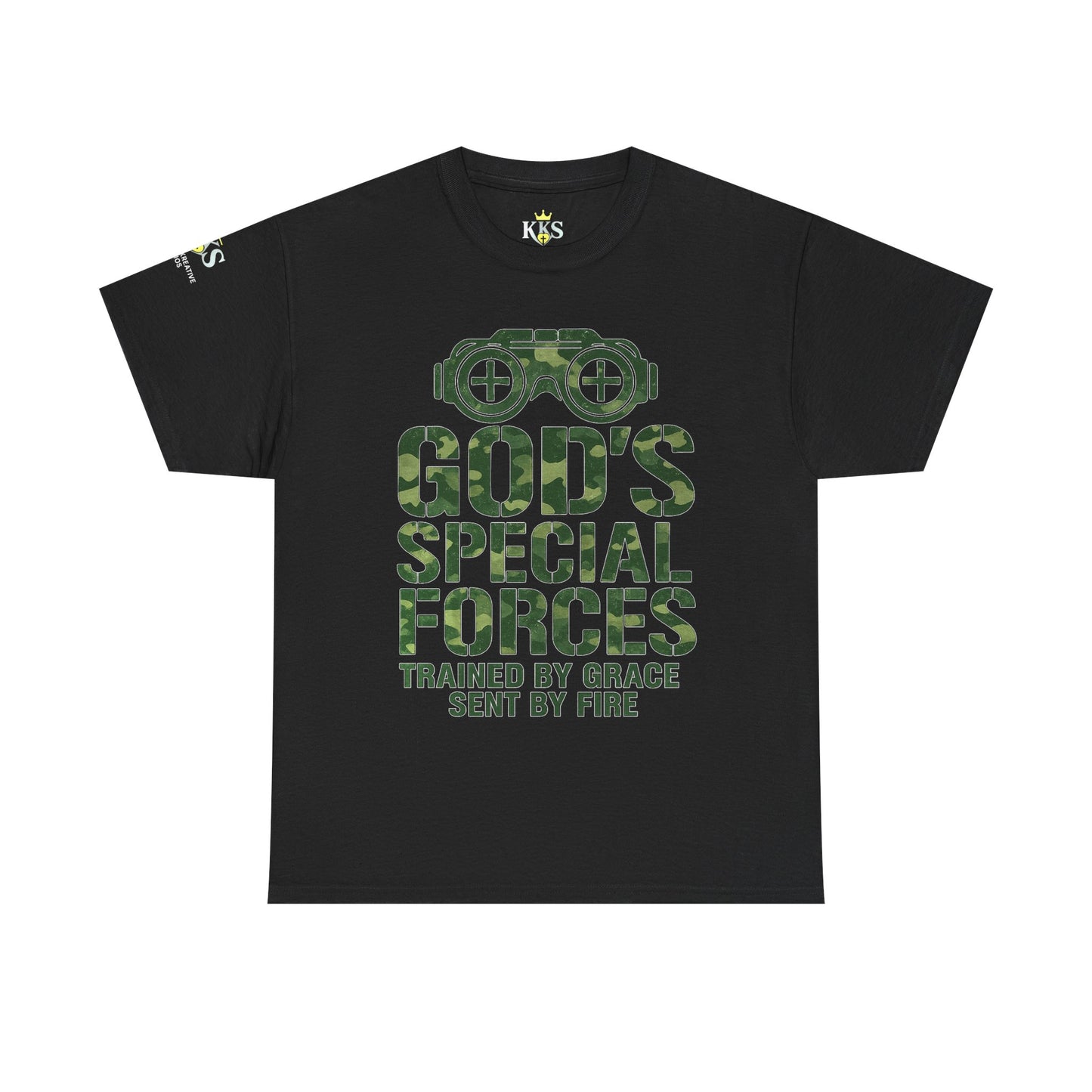 Faith-Inspired Heavy Cotton Tee, God’s Special Forces Tee, Inspirational T-Shirt, Christian Apparel, Casual Faith Wear