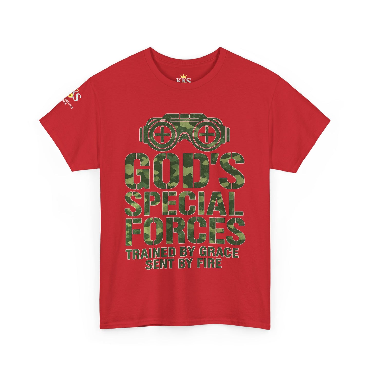 Faith-Inspired Heavy Cotton Tee, God’s Special Forces Tee, Inspirational T-Shirt, Christian Apparel, Casual Faith Wear