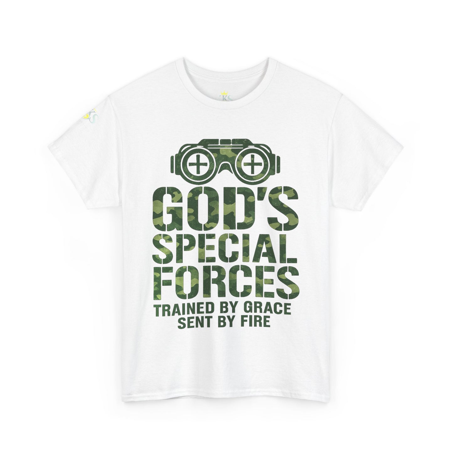 Faith-Inspired Heavy Cotton Tee, God’s Special Forces Tee, Inspirational T-Shirt, Christian Apparel, Casual Faith Wear
