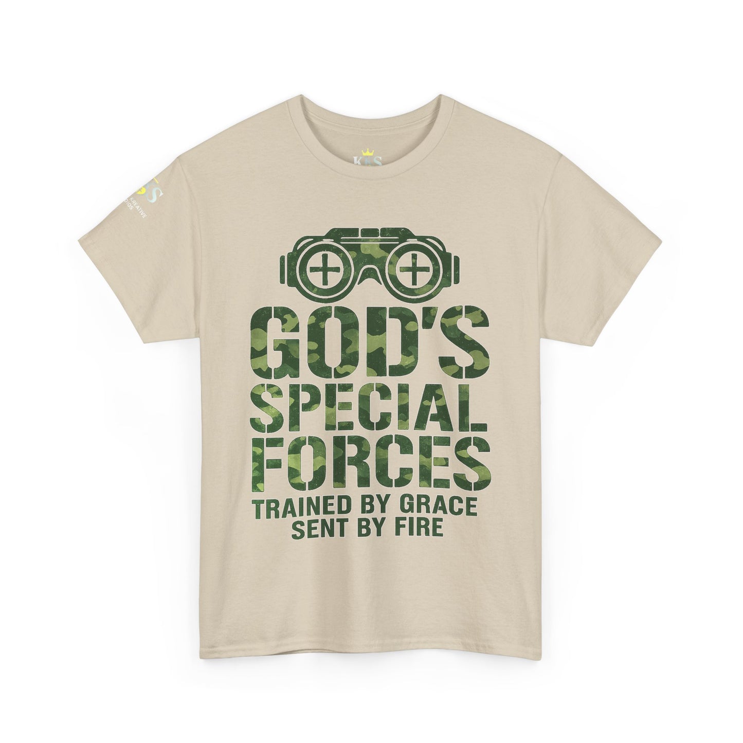 Faith-Inspired Heavy Cotton Tee, God’s Special Forces Tee, Inspirational T-Shirt, Christian Apparel, Casual Faith Wear