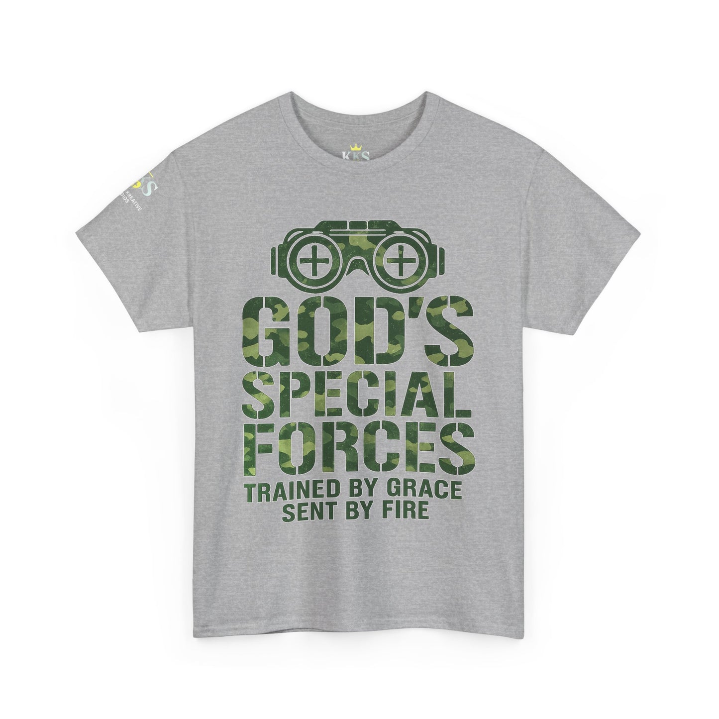Faith-Inspired Heavy Cotton Tee, God’s Special Forces Tee, Inspirational T-Shirt, Christian Apparel, Casual Faith Wear
