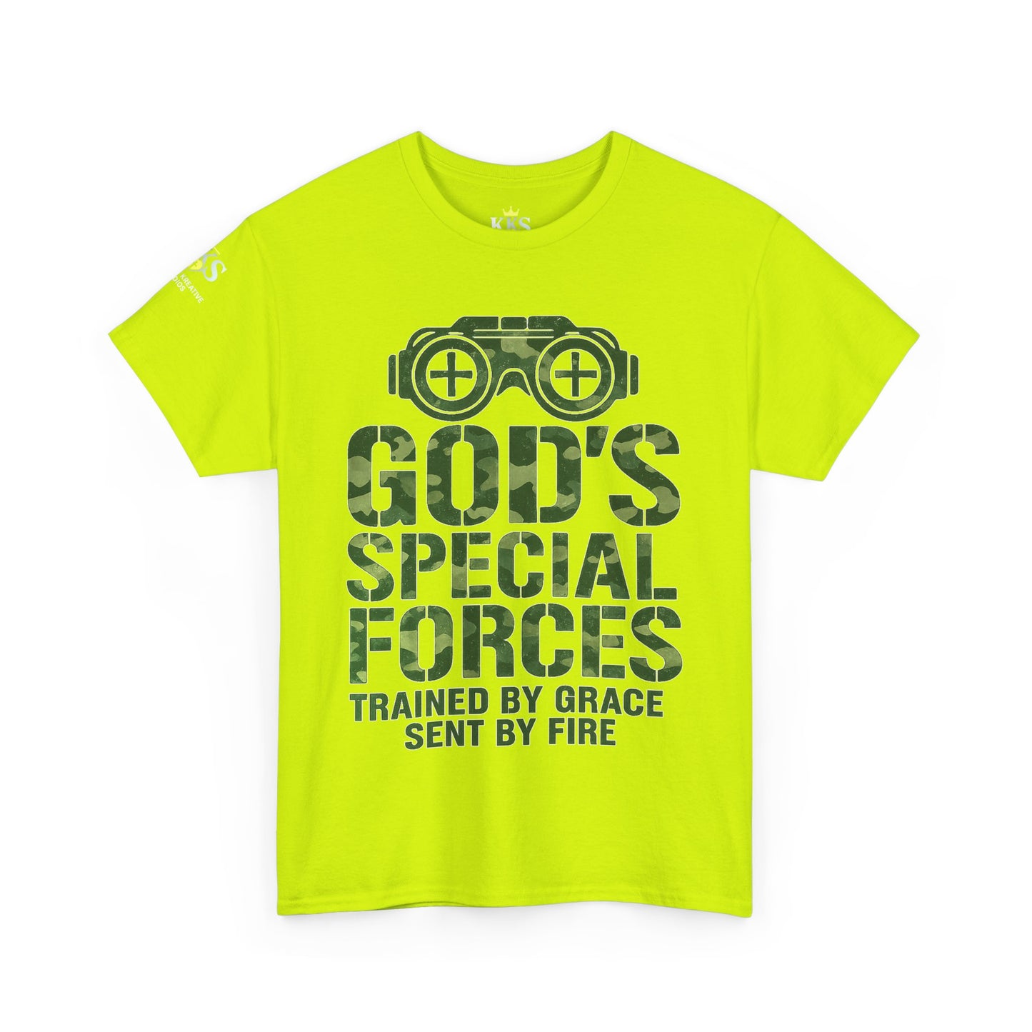 Faith-Inspired Heavy Cotton Tee, God’s Special Forces Tee, Inspirational T-Shirt, Christian Apparel, Casual Faith Wear