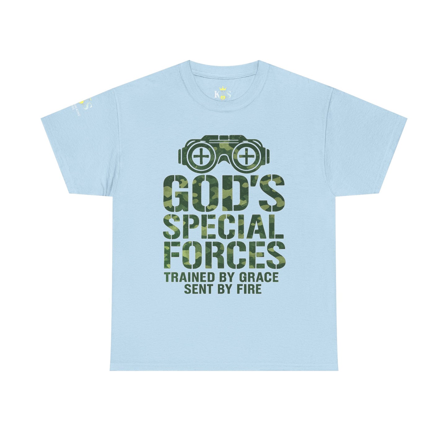 Faith-Inspired Heavy Cotton Tee, God’s Special Forces Tee, Inspirational T-Shirt, Christian Apparel, Casual Faith Wear