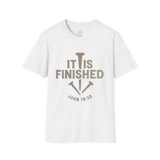 Faith-Inspired Unisex T-Shirt, Religious Tee, It Is Finished Shirt, Christian Apparel, Spiritual Gift, Bible Verse Clothing