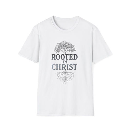 Faith-Inspired Unisex T-Shirt - Rooted in Christ Design, Inspirational Apparel, Casual Wear, Christian Gifts, Everyday Comfort