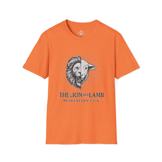 Christian Lion and Lamb T-Shirt, Unisex Graphic Tee, Casual Faith Apparel, Religious Gifts, Revelation 5:5-6 Shirt